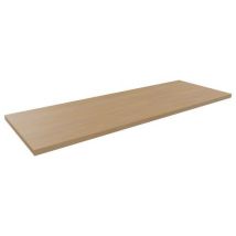 Vinco - Top mélaminé Chêne clair pour armoire - 100 cm - Tablette robuste et élégante - 5 ans garantie
