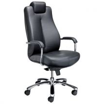 Chaise De Bureau Sonata Cuir Noir Ass H Max:555