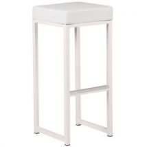 Structure + Assise Simili Cuir Blanc - Kubo Bar