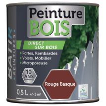 Peinture Bois Ecolabel Batir - 05l Rouge Basque