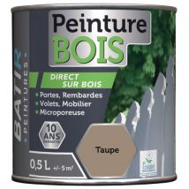 Peinture Bois Ecolabel Batir - 05l Taupe