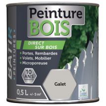 Peinture Bois Ecolabel Batir - 05l Galet