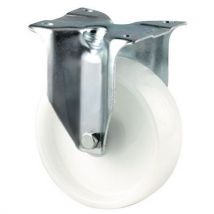 Roulette Fixe Monture Platine Force : 350 Diamètre 200 Mm