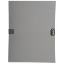 Chemise Papier Toilé À Sangle Dos Extensible - Gris