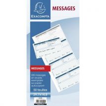 Carnet Broché 297x148cm Messages Téléphones (4 À La Page)