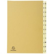 Trieur Rigide 24 Compart. De A À Z Forever Kraft A4 Brun