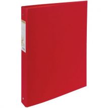 Classeur Rembordé Papier 4 Anneaux 30mm Forever - A4 - Rouge