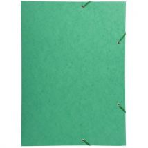 Chemise À Élastique 3 Rabats Carte Lustrée 600gm2 - A3 Vert