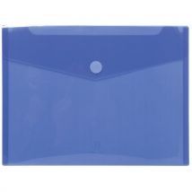 Sachet De 5 Pochettes-enveloppes Polypropylène - A4 - Bleu