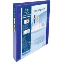 Class. Perso Rigide 2 Poches Kreacover 4 Ann. 30mm A4 Bleu