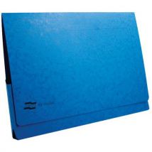 Chemises Poche En Carte Lustrée 225g/m2 A3 Bleu