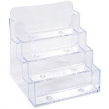 Distributeur De Cartes De Visite 4 Cases - Cristal