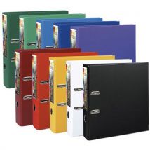 Lot de 10 - Classeur À Levier Prem'touch - Dos 80mm - A4 Maxi Assorties