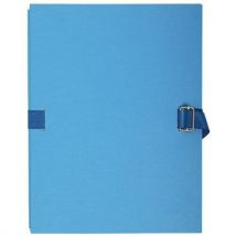 Chem. Dos Extens. Pap. Toilé 24x32cm Filmée Par 5 Bleu Clair