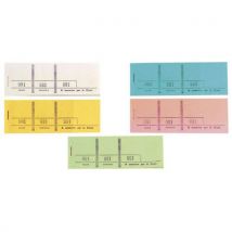 Lot de 50 - Bloc Passe-partout 100 Feuil. Num 3 Volets 48x15cm