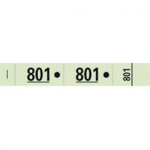 Carnet de 50 tickets vestiaires numérotés de 3 volets