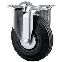 Roulette Fixe Monture Platine 100 Kg Diamètre 125 Mm