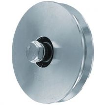 Roue En Acier Zingué Rainure V Force:200 Gorge L. 20