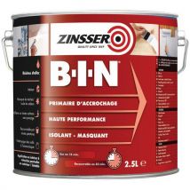 Primaire D'adhérence Isolant 2.5l Blanc Zinsser Bin