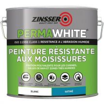 Peinture Antimoisissure Blanc Satin Velours 2.5l Permawhite