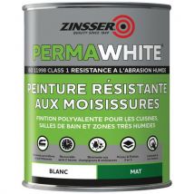 Peinture Antimoisissure Blanc Mat Velours 1l Permawhite