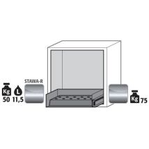 Asecos - Armoire sous paillasse UB-S-90 - 600x593x574 mm - 90 min résistance au feu - Pour inflammables - Gris clair