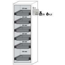Asecos - Armoire de sécurité Phoenix 60 - 90 min résistance au feu - 11 L rétention - Acier Gris Clair