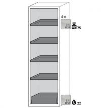 Armoire Sécurité Phoenix 60 Jaune Paillasse Tiroir Mobile