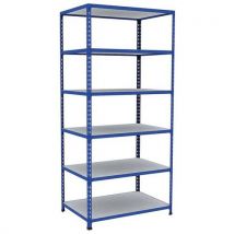 Rayonnage D'archives Rapid 2 1980x915x610 6 Tab Metal Bleu