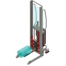Manuvit - Gerbeur semi-électrique Levfix300 - 100 kg - 135 cm levée - Ergonomique