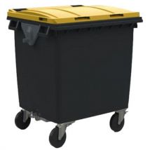 Conteneur 1000l Couvercl Jaune Timon D'attelag E+renford Fon