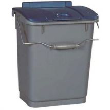 Poubelle 35l Couvercle Bleu