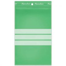 Sachets Zip Recyclé - Vert 50 Μm - 150x100 Mm - Manutan