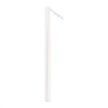 Potelet Carrefour Ø60 Mm Chaines 1 Anneau Zinc Blanc 9010