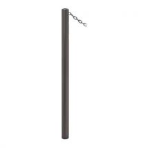 Potelet Carrefour Ø60 Mm Chaines 1 Anneau Zinc Gris Procity