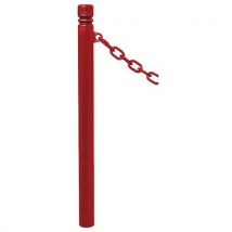 Potelet Province Ø76 Mm Chaines 1 Anneau City Rouge 3004