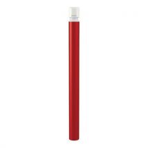 Potelet Agglo Haute Vis. Ø 102 Mm Zinc Rouge 3004/blanc 9010