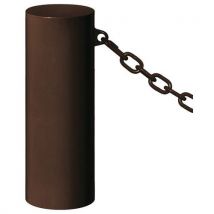 Borne Barcelone Ø 22 Cm 1 Anneau - Zinc Marron 8017