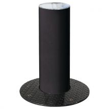 Borne Rétractable Ø 22 Cm Inox Brossé - Noir 9005