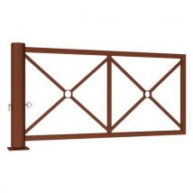 Barrière Tournante Décorative 2.01 M - Aspect Corten