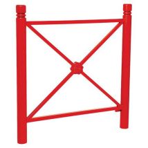 Procity - Barrière Province Rosace City 1.07m - Acier Rouge Époxy - 5 Ans Garantie