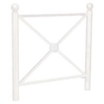 Barrière Province Rosace 1.07 M Boule - Zinc Blanc 9010