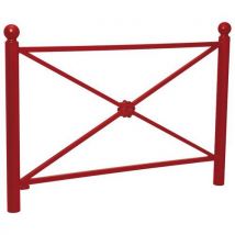 Barrière Province Rosace 1.57 M Boule - Zinc Rouge 3004