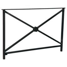 Procity - Barrière Héritage rosace 1.50 m - Acier Noir Époxy - 118 cm Hauteur - 5 ans Garantie