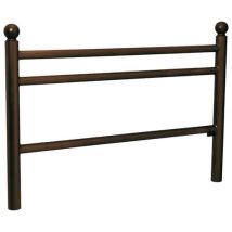Procity - Barrière Trio 1.57m Pommeau Boule - Acier Marron Foncé - 110.2cm Hauteur - 5 Ans Garantie