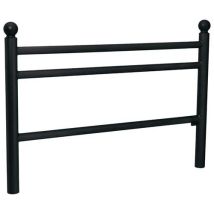 Procity - Barrière Trio 1.57m Pommeau Boule - Acier Noir Époxy - 110.2cm Hauteur - 5 Ans Garantie