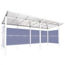 Abri Fumeurs Modulo 5 M - Blanc 9010
