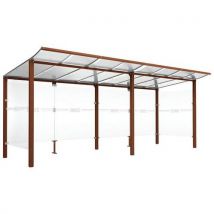 Abri Vélos Modulo Complémentaire Bardages - Aspect Corten