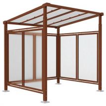 Abri Vélos Milan Initial Avec Bardages Aspect Corten