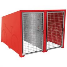 Abri Vélos Berlin Initial 2 Places Portes Galva Rouge 3020